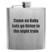 The Night Train Stainless Steel Hip Flask 6oz