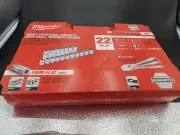 MILWAUKEE - 22 pc 1/2" Drive SAE Ratchet and Socket Set with FOUR FLAT™ Sides.