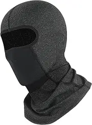 [Tadill] Winter Hat Balaclava Hood Lightweight Headwear Warm Balaclava Ski Mask Full Face Mask for Hiking Skiing Cycling Riding Snow, gray without hole