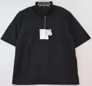 North End Micro Plus Lined Short-Sleeve Wind Shirt Jacket Men's Small Black NWT