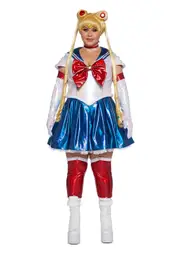 [Trickz N' Treatz] Plus Celestial Sailor Premium Costume And Wig Set