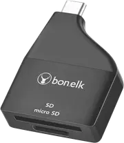 Bonelk USB-C to MicroSD/SD Adapter (Black)