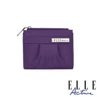 在飛比找ETMall東森購物網優惠-【ELLE Active】知性優雅系列-短夾-紫色