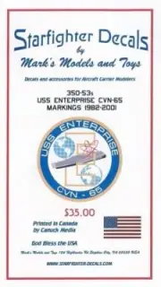 Starfighter Decals 35053 x 1/350 USS Enterprise CVN65 1982-01 for Tamiya