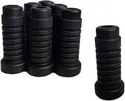 GSHLLO 20 PCS Plastic Round Caster Wheel Socket Sleeve Inserts Caps for Stem Grip Ring Caster