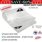 Manan Tarp Tarpaulin 200GSM Camping Heavy Duty Tent Waterproof 6.1mx6.1m Clear