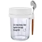 Overnight Oats Container 12 Oz Canning Jars Food Jars & Canisters (Hat Paper) HO
