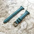 Blue Color Slim Elegant Soft Leather Band Strap for Fitbit Versa Smart Watch
