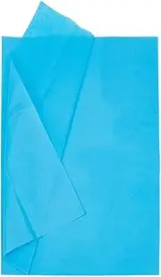 SOFPLATE 1 Box 20 Sheets 19"x25" Large Tissue Paper Sheets Sea Blue Tissue Paper Large Bulk Soft Translucent Lightweight Thin Single Color Packaging for Crafts Wrapping Festival Gifts Bags Decoration