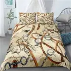 Linen Horse Beige Doona/Duvet/Quilt Cover Set Single/Double/Queen/King Bed