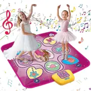 Dance Mat Gift For 3-12 Year Old Girls Boys Electronic Dance Pad Game Toy For Kids Age 4 5 6 7 8 9 10+, Create Songs, Built-in Music, 5 Game Modes, Ch