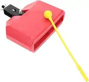 ERINGOGO Portable Drum Percussion Accessory Square Metal and Plastic Drum Cow Bell for Latin Music
