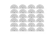 24x Kent Protractor 180 100mm Home School Technical Drawing Graphic Design