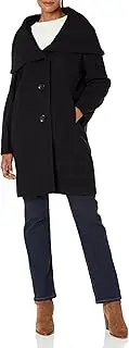 DKNY Women's Shawl Collar Wool Coat