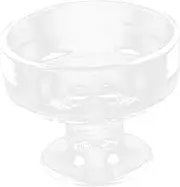 UPKOCH Glass Dessert Bowl Condiment Bowls Round Dessert Display Stand Paint Cup Pudding Cup Ice Cream Containers Liquid Milk Cups Fruit Containers Fruit Serving Tray Candy Snack Bowl