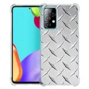 (Diamond Plate)ShockProof TPU phone case cover(Clear)for Samsung Galaxy A52 5G