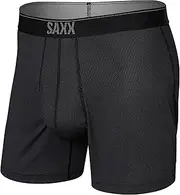 [SAXX Underwear Co.] Men's Quest Quick Dry Mesh Boxer Short Fly with Built-in Pouch Support