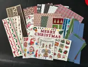 Large CHRISTMAS Lot Creative Memories~Mrs. Grossman~SANTA~Snowmen~ANGELS~Borders