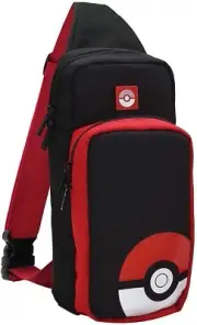 Nintendo Switch Carrying Case Messenger Bag Backpack Pokemon Poke Ball Compact