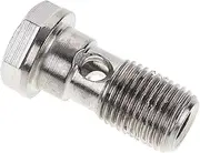 Banjo Bolt Kit Stainless Steel Banjo Bolt Fitting Adapter for Brake Oil Pipe Connector