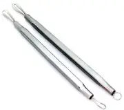 Set of 2 New Comedone Extractor Blackhead Acne Spot Pimple Blemish Remover Kit