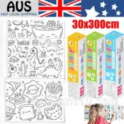 Children's Drawing Roll DIY Sticky Color Filling Paper Early Educational Toys DY
