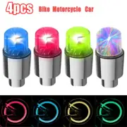 4x LED Waterproof Car Wheel Tyre Decoration Light Tire Air Valve Stem Cap Lamp
