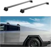 2Pcs Front Roof Rail Rack Cross Bars Crossbars Compatible for Tesla Cybertruck 2024 2025