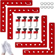 Corner Clamps for Woodworking, 4 Pack 5.5" Aluminum Right Angle Positioning C...