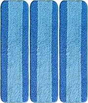 VanDuck Microfiber Cleaning Reusable Pads Compatible with Bona Spray Mop, 3-Pack