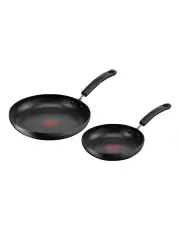 [Tefal] Non-Stick Frypan 2 Piece Set 20/26cm in Black