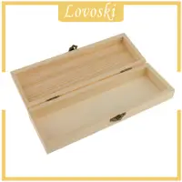 在飛比找蝦皮購物優惠-[lovoskiTW] 未完成的木製珠寶禮品收納盒鉛筆盒DI