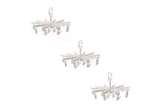 3PK D.line Portable Foldable Hanging Clothes/Undergarment Hook Dryer 20 Pegs