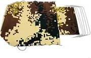 Green/Yellow RC Military Vehicle Simulated Truck Engine Canvas Cover for WPL 1/16 B-16/B-16K Accessories