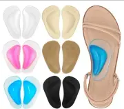 Gel Arch Support Cushions for Flat Feet, Shoe Insoles (6 Colors - 6 Pairs)
