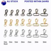 12mm-38mm Swivel Lobster Clasps Clips Snap Hook DIY Bag Craft Key Chain Key Ring