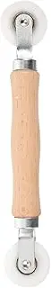 Screen Repair Tool Kit with Wooden Handle Durable Spline Roller for Window Screen Installation and Repair Non Scratch Design for Easy Use and Long Lasting Performance