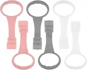 JECOMPRIS 6 PCS Baby Pull Up Rings: Toddler Walking Exercise Stand Up Rings for Infant Kids - Playpen Crib Walking Training Tools Baby Accessories(Gentle Color)