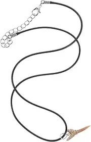 [UPKOCH] Sharks Tooth Charm Necklace Unisex Pendant Natural Tooth Necklace for Women Men