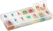 XL Weekly Pill Organizer - Twice a Day AM PM