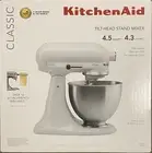 Kitchen Aid Tilt head Classic Stand Mixer White 4.5 Quart