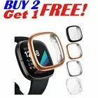 For Fitbit Versa 3 / Sense Soft TPU Case Cover Full Screen Protector
