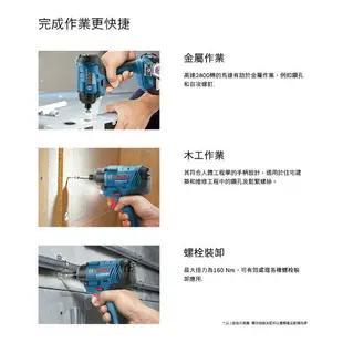 【台北益昌】德國 BOSCH 18V GDR 180-LI GDR180 鋰電 充電 衝擊起子機 電鑽