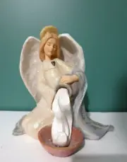 Pretty NEW 2002 ENESCO "Foundation" Angel Pouring Water Figurine by Karen Hahn