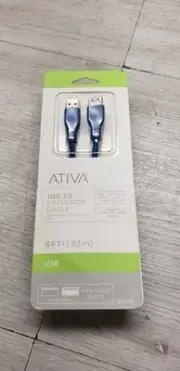 New ATIVA Micro USB 3.0 Cable 6FT USB A / USB A Item # 283-873