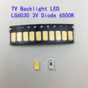 TV Backlight LED Diode SMD 6030 3V Samsung Vizio LG RCA Lamp Beads Strip 10PCS