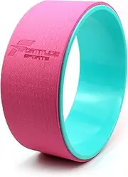 Fortitude Sports Yoga Wheel For Stretching and Flexibility | Dharma Wheel Roller For Pilates, Yoga Poses, Backbends | Non Slip 33 x 13 cm Yoga Hoop Roll Stretcher Back Wheel