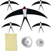 Bird Mobile - Handmade Bird Hanging, Swallow Wind Charm | Portable Lifelike Flying Bird Set with Flutter Design, Suspended Bird Accent for Home Ceiling Art Living Room Bedroom and Kitchen
