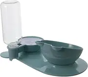 SEWOART 1 Set Automatic Gravity Pet Water Dispenser Food Feeder Bowl Design for Comfortable Eating Smooth Material Easy to Clean Detachable Parts for Cats