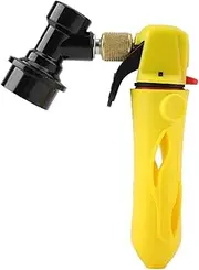 Portable Keg Charger CO2 Charger Homebrew Keg Charger, Beer Dispenser, Beer Wine Soda CO2 Charger for Homebrew Soda Valve(Yellow)